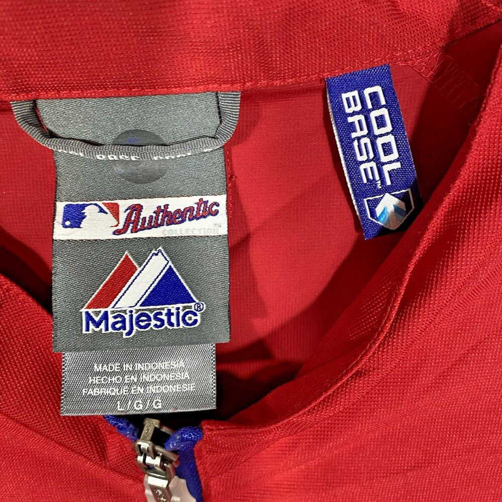 2012 Majestic Authentic Collection World Series Dugout Warmup Jacket L Tigers - Picture 9 of 10